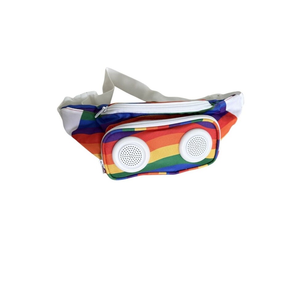 Rainbow Colorways Speaker Fanny Pack